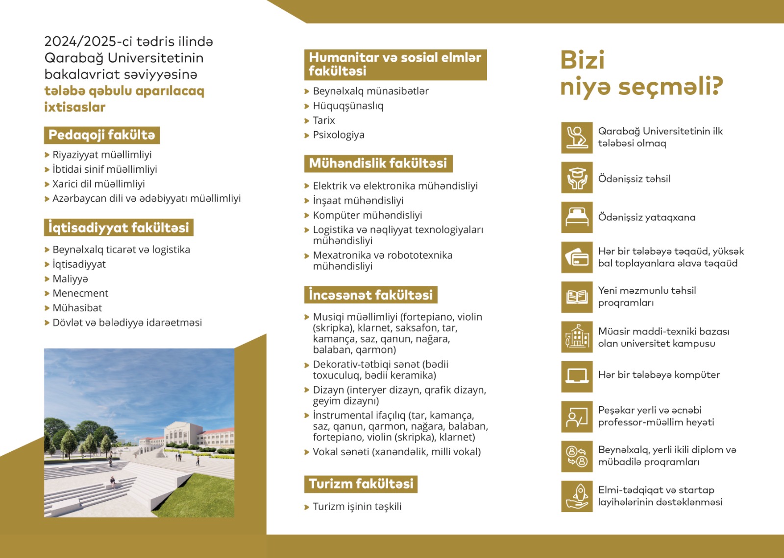 Qarabağ Universitetinin bukleti hazırlanıb - FOTOLAR